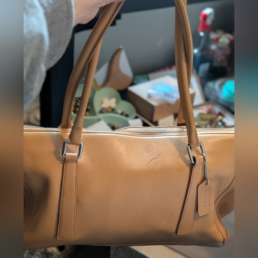 Coach Vintage Bonnie Britian Tan Legency Zip Satchel - Picture 5 of 12